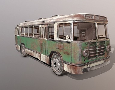 Industrial LOFT Bus 3d model