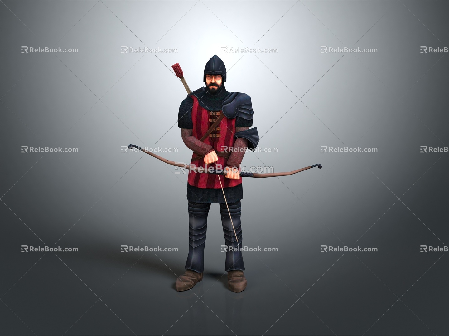 Western Samurai Archer Western Warrior Western Hero Western Warrior Knight Hero Ancient Warrior 3d model