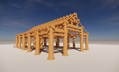 New Chinese Style Pavilion Landscape Small Building 3d model