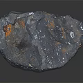 High Quality Natural Wood Stone Featuring Dark Surface Orange Accents And Polished Texture