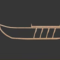 Handmade Wooden Sled With Sturdy Frame Structure And Traditional Outdoor Design