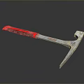 Durable Household Hammer With Red Handle And Metal Head For Home Use