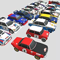 Collection of Colorful Toy Race Cars With Various Styles And Designs