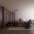 Modern office space 3d model