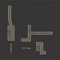 Stone Scene Components Including Wall Segments Road Pieces And Bridge Parts With Various Shapes