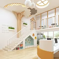 New Future Preschool Interior With Skylights Slide And Paw Prints