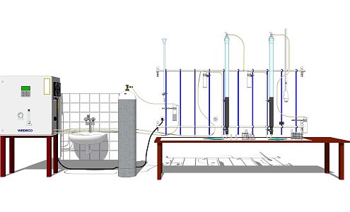 Modern Chemical Supplies 3d model