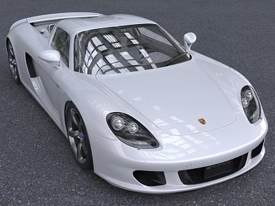 White Sleek Sports Car Featuring Modern Aerodynamic Design Stylish Headlights And Alloy Wheels 3d model