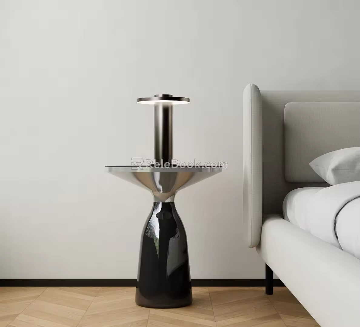 Modern Side Table Round Side Table Metal Side Table 3d model