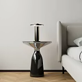 Modern Side Table Round Side Table Metal Side Table 3d model
