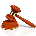Classic Wooden Gavel Household Essential With Golden Accent And Stable Base Design