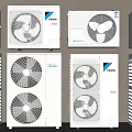 Air conditioning external unit Air conditioning external hood Central air conditioning Air conditioning guard rail 3d model