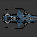 Blue Sci Fi Weapon With Complex Mechanical Structure And Futuristic Design