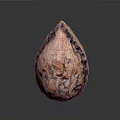 Natural Walnut Food With Brown Textured Surface And Organic Shape Details