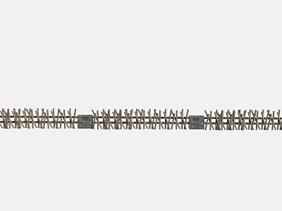 Elegant Modern Building Exterior Wall With Stone Glass And Linear Design 3d model