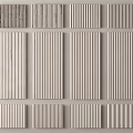 Modern Wall Paneling Designs With Various Vertical Slats And Textured Patterns 3d model