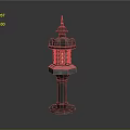 Stone lanterns Stone lanterns Stone lanterns 3d model