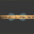 Decorative Blue Hourglass In Golden Circular Frame With Star Patterns And Engraved Quote