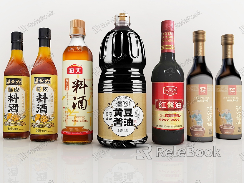 Seasoning combination seasoning bottle old soy sauce oyster sauce mature vinegar sesame oil seasoning kitchen supplies soy sauce sesame oil model