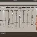 Modern Shower Hidden Shower Embedded Shower Head 3d model