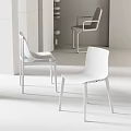 Modern Leisure Chair With Transparent Design And Wooden Legs In Interior