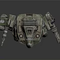 Sci Fi Combat Mech With Armed Mechanical Arms Reinforced Armor And Joints