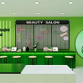 Green Bubble Tea Shop Interior With Snowman Logo Drink Menu And Seating Area