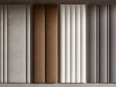 Background Wall Decorative Panels with Various Color and Material Options 3d model