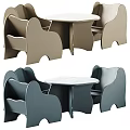 Kids Table with Matching Chairs Modern Design Safe Sturdy Color Options for Children's Room