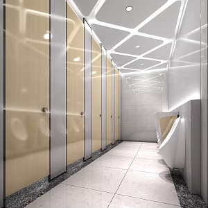 Public toilet Modern toilet 3d model