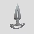 Dart hidden weapon bayonet finger tiger self-defense hand buckle hand knife self-defense small dagger defense hand support low face number low model simple model game film and television level realistic 3d model
