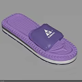 Purple Indoor Slippers With Comfortable Footbed And Textured Non Slip Sole For Home Daily Wear