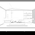 Modern Minimalist Bedroom Interior Design With Platform Bed White Cabinets Shelves And Large Window