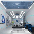 Modern Hospital Outpatient Clinic With Comfortable Waiting Area Advanced Medical Equipment And Bright Lighting