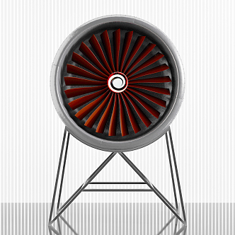 modern fan 3d model