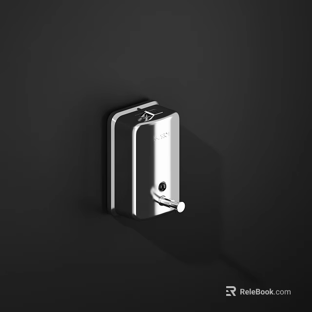 Modern Chrome Bathroom Accessories Wall Mounted Towel Holder With Sleek Design 3d model 