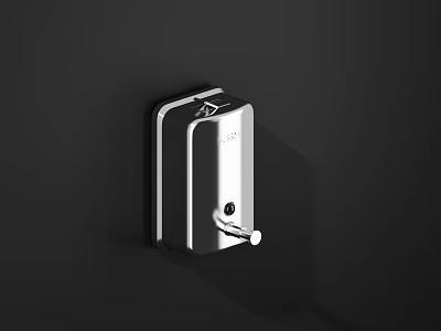 Modern Chrome Bathroom Accessories Wall Mounted Towel Holder With Sleek Design 3d model