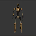 Modern robot patrol robot security robot security robot automatic cruise robot 3d model