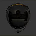Tactical Military Helmet With Protective Goggles Microphone And Head Mounted Accessories
