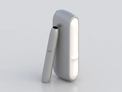 MIJIA Modern Silver Sleek Portable Electric Toothbrush With Charging Case 3d model