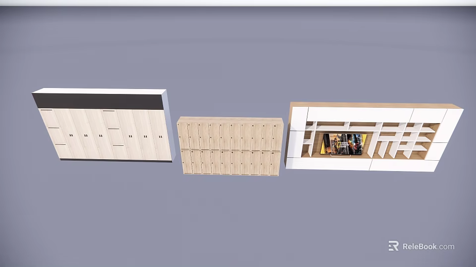 Modern Wall Cabinets And Hanging Cupboards With Sleek Design And Storage Features 3d model 