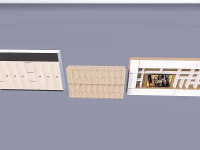 Modern Wall Cabinets And Hanging Cupboards With Sleek Design And Storage Features 3d model