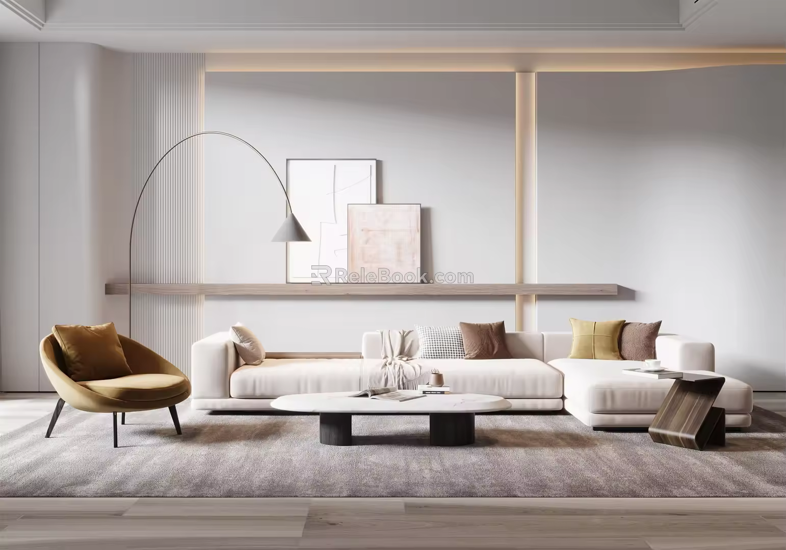 Modern Sofa Coffee Table Combination Sofa Coffee Table 3d model