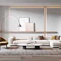 Modern Sofa Coffee Table Combination Sofa Coffee Table 3d model