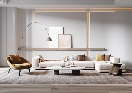 Modern Sofa Coffee Table Combination Sofa Coffee Table 3d model