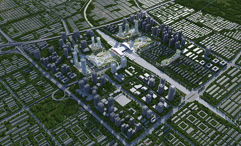 Modern Aerial View Planning Aerial View 3d model