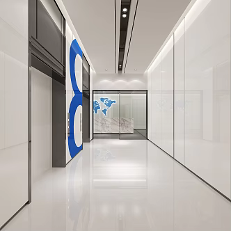 Elevator hall 3d model