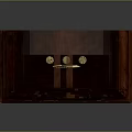 Elegant Classic Wooden Grandfather Clock Furniture With Intricate Carvings And Hanging Pendulum