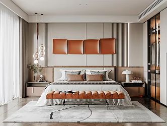Modern Bedroom 3d model