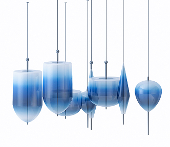 Modern chandelier 3d model